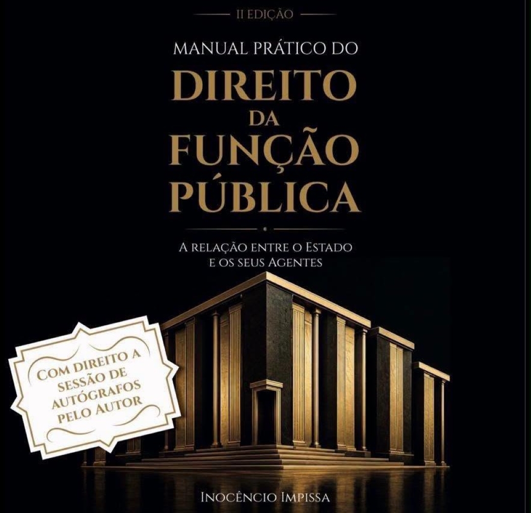 Inocêncio Impissa lança hoje “Manual Prático do Direito da Função Pública II”